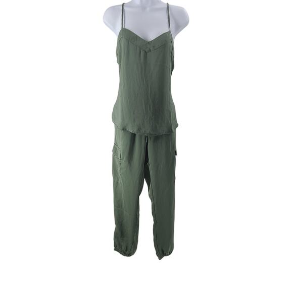 PJ Salvage women's Cargo Cami pj set Sage green NWT Size Small loungewear